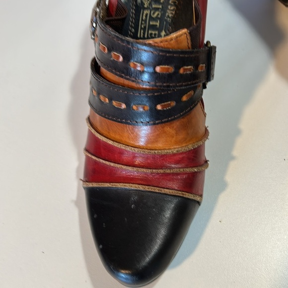 L’ARTISTE BY SPRING STEP WONDROUS BOOTIE RED LEATHER SIZE 61/2 - Picture 10 of 11